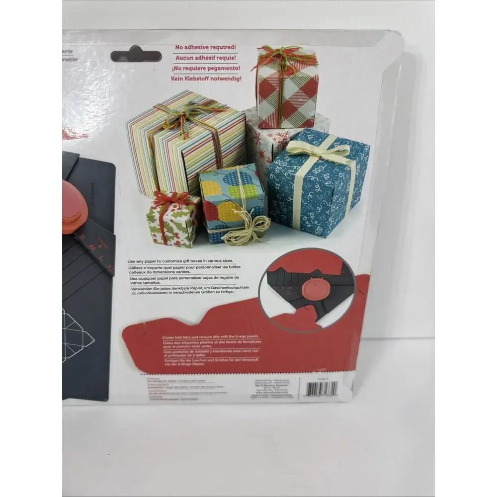 NEW We R Memory Keepers Gift Box Punch Board Creative Gift Wrapping NIP